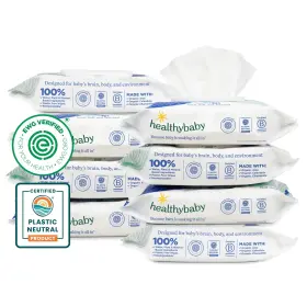 Healthybaby 850009294197 Our Wet Wipes Ewg Verified Safe 100% Water And Plant Based Unscented Sa