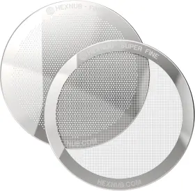 Hexnub 445017232250 - Reusable Metal Filters For Aeropress Xl Coffee Maker Stainless Steel