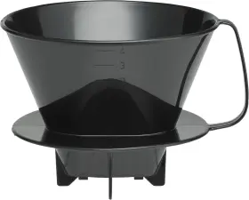 2664 Hic-harold Import Company Fino Pour-over Coffee Brewing Filter Cone Number 4-size Black Brews