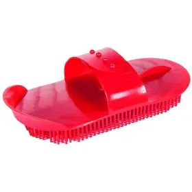 Ai-164080rd Hilason 96ai Plastic Curry Comb Strap Horse Attachment Red