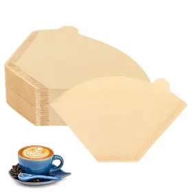 U102 Hogurity Unbleached #2 Cone Coffee Filters 200 Count For Pour Over Makers
