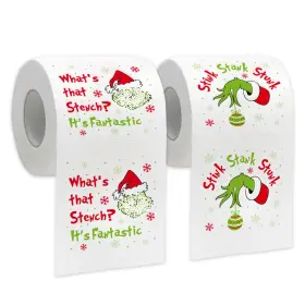 Gtps755 Homythe Funny Christmas Toilet Paper 2 Rolls Xmas Papers Holiday Bathroom De