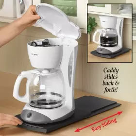 Hosko 726084983786 Appliance Caddy Sliding Coffee Maker Tray 12 Inch Pot Slider Machine Mat Und #2