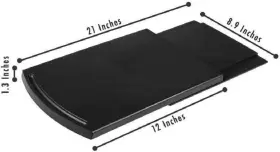 Hosko 726084983786 Appliance Caddy Sliding Coffee Maker Tray 12 Inch Pot Slider Machine Mat Und #3