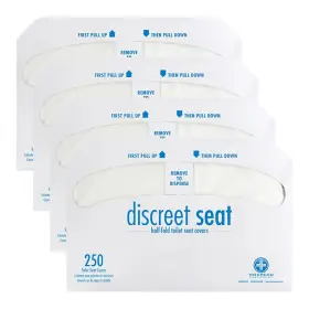 Ds-1000 Hospeco Flushable Toilet Seat Covers - 1000 Pcs 4 Packs Of 250 Disposable