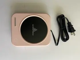 Ds1219 Housesapp Coffee/candle Warmer For Desk Led 3 Temp Setting 4-hr Shutoff Pink