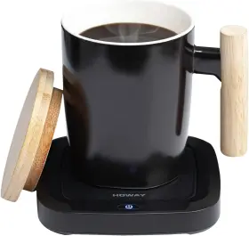 Howay 726084719019 Coffee Mug Warmer Set For Desk Temperature Controll Heating Cup Hot Chocola