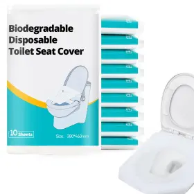 Huazu Dls-019 Disposable Flushable Toilet Seat Covers 100pcs Biodegradable Id