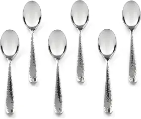 Chr-esr6 Hudson Essentials 6-piece Bergamo Set Modern Silver Stainless Steel