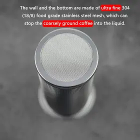 Iaesthete 756155825400 Cold Brew Coffee Filter For Wide Mouth Mason Jar Food 304 Stainless Steel U #3