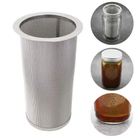 Iaesthete 756155825400 Cold Brew Coffee Filter For Wide Mouth Mason Jar Food 304 Stainless Steel U