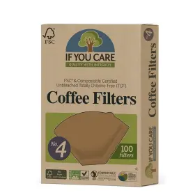 454222 If You Care Coffee Filters No. 4 - 100 Count Pack Of Eco-friendly