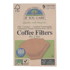 If You Care 62200 #2 Cone Coffee Filters - Brown 100 Count Pack Of 3