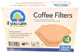 If You Care 770009252006 #4 Unbleached Coffee Filter 400 Count