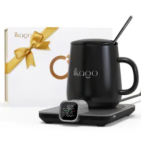B0bytz9q6d Ikago Coffee Mug Warmer Set 1 F Temp Control Smart Heated 15oz Ceramic