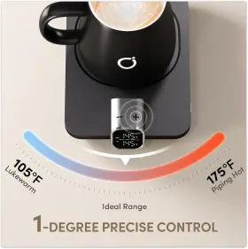 Zjz-kf-01-us Ikago Smart Heated Coffee Mug Warmer And Set - With Auto Shut Off #2