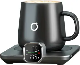 Zjz-kf-01-us Ikago Smart Heated Coffee Mug Warmer And Set - With Auto Shut Off