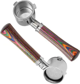 Ikape 726084540040 Espresso Coffee Products 3 Ears 51mm Bottomless Naked Portafilter Compati