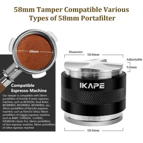 Ikape 766640287736 Coffee Products 58mm Distributor And Hand Tamper Adjustable Depth #2