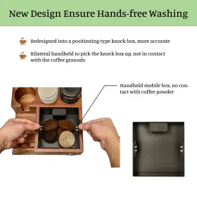 Ikape 768443569330 V3 Espresso Knock Box 54mm Coffee Organizer Fit For Storage 51 #3