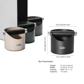 Ikape 768461816584 Espresso Knock Box Premium Coffee Space-saving Dump Bin With #2