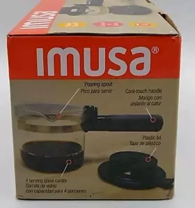 Gau-18206 Imusa Gau-18202/gau-18206 New 4 Cup Glass Carafe For Espresso And Cappuccino Machine Gau-18202 -18206 #3