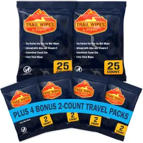 Inspire 816554014871 Trail Wipes Camping Body Adults Biodegradable For Campi