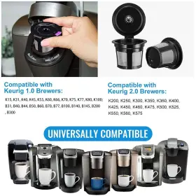Inwoditeki 690770449927 Reusable K Cups 4 Pack Universal Fit Coffee Filters With Food Grade #2