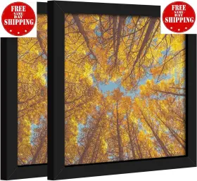 Ipartsplusmore 744759445285 Medog 8x8 Picture Frame In Black Set Of 2 Display Pictures 8 Inch X8 Wall Mounting F