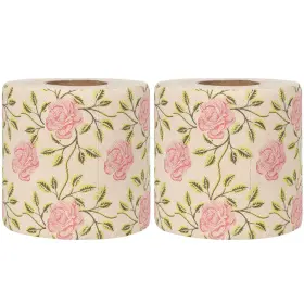 8wy2175y11v Ipetboom 2 Rolls Floral Toilet Paper Rose Flower Print Tissues Decorative Bathr