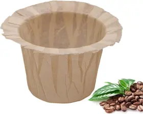 Irmidi 313049821827 Disposable Coffee Filters 100 Count Natural Paper Compatible With Keuri