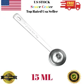 8452768992 Izelokay 15ml Coffee Scoop Stainless Steel 1 Table Spoon Silver
