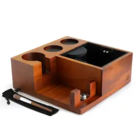 Jcm Coffee Products Jcmcp-ks2 Espresso Knock Box And Tamping Station - Organizer For 58mm Tamper