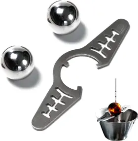 2pic Jfglorix I001 Espresso Frozen Ball For Coffee Cooling Tool Stainless St