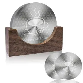 Jp-epss-58.5-u2 Jopgeey 2 Pack 58.35mm Espresso Puck Screen With Stand 0.9mm 150 M Ultra Thin Reusab