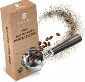 Jovee 197644395613 54mm Stainless Steel Bottomless Portafilter Espresso Machine Free Shipping