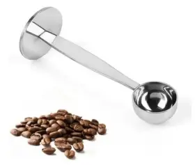 Jowxsx 792483506604 Silver Coffee Scoop Portable Stainless Steel Stand 2 In 1 Powder