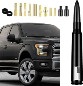 Junecarp 313041046075 Car Bullet Antenna Truck Exterior Decoration Accessories Toppers New Upg