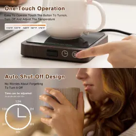 Junhetek 746626879087 Coffee Mug Warmer For Desk Auto Shut Off With 5 Temperature Con #3