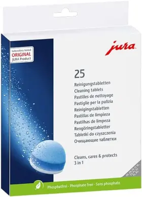 24191 Jura 3-phase Espresso Cleaning Tablets 25 Ct