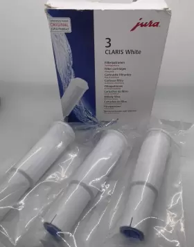 Jura 610917687398 3 Pack Claris White Water Filter Cartridge New Sealed