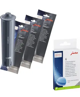 Jura 726084151338 Claris Smart Water Filters 3-phase 6 Cleaning Tablets Value Combo - 3 Pk