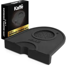 Kaff 860010369814 Kaffe 2-in-1 Espresso Tamping Mat - Waterproof Food Safe Silicone Tamper