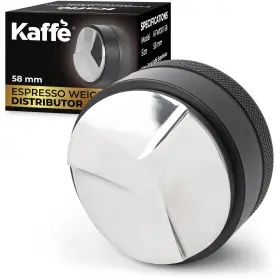 Kfwd01-58 Kaff Kaffe 58mm Coffee Distributor Tool With Adjustable Depths - Stainless Steel Espr