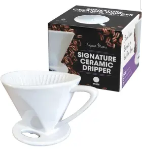 Kajava Mama 860001387650 Pour Over Coffee Dripper - Ceramic Slow Brewing Accessories For Home Cafe #2