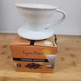 Kajava Mama 880001367643 Pour Over Ceramic Coffee Dripper - White Small 1 Cup New In Box