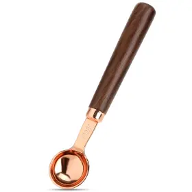 550983 Kalione 2 Awcjmwis Coffee Scoop For Ground 1 Tsp 1/3 Tbsp 5 Ml Wood Long Gold