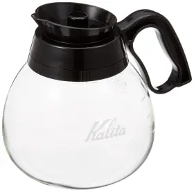 3141100 Kalita #32003 Coffee Decanter Heat Resistant Glass 0.5 Gal 1.8 L Black