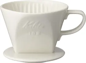 Kalita 445044739715 - 2001 102 Ceramic Dripper Coffee Dipper White