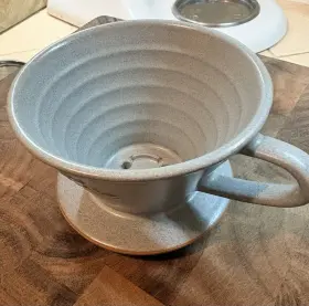 52537 Kalita Coffee Dripper Ceramic High Wave 185 Series Made In Japan Sand Gray